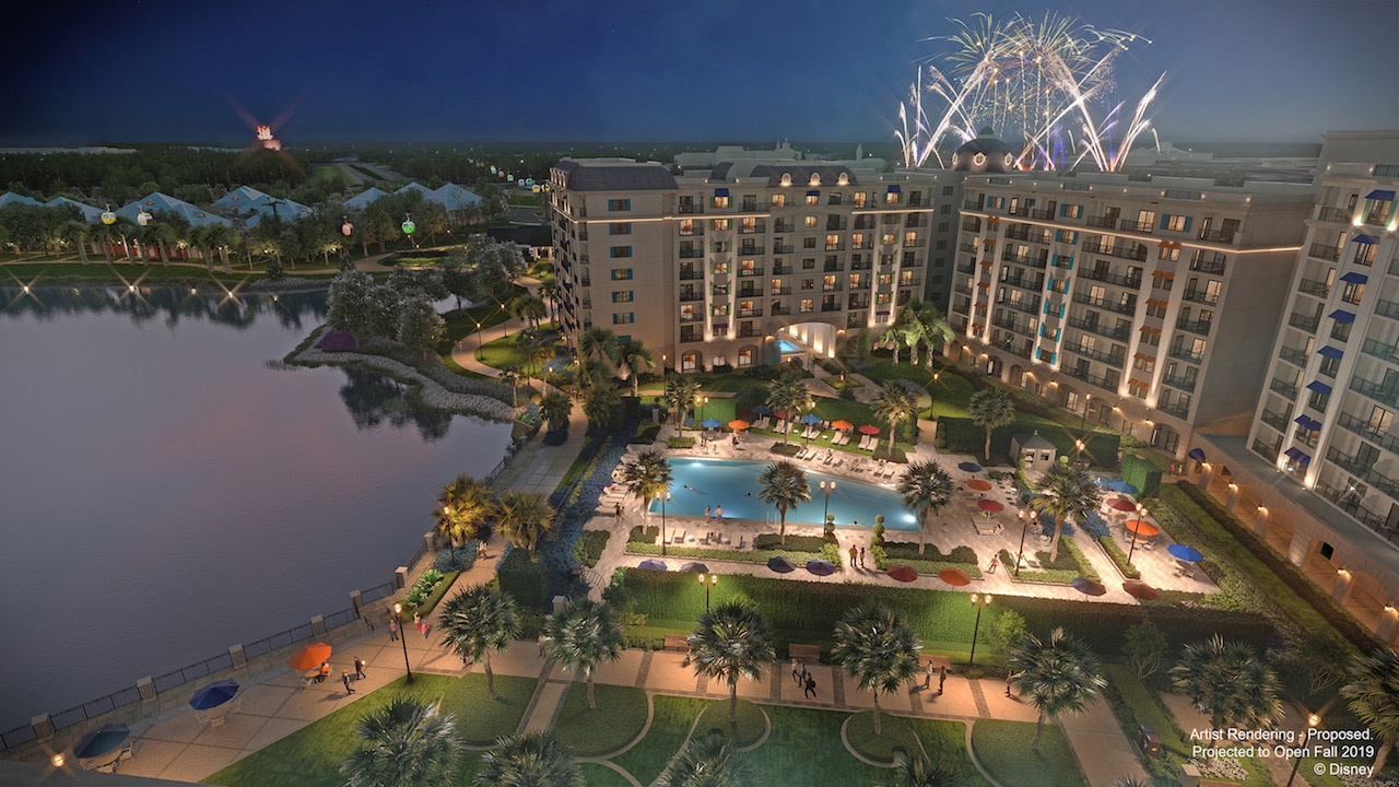 Inspired by the European grandeur Walt Disney experienced in his travels along the Mediterranean coastline, Disney’s Riviera Resort is projected to open in fall 2019. This proposed resort will be the 15th Disney Vacation Club property. (Disney)
