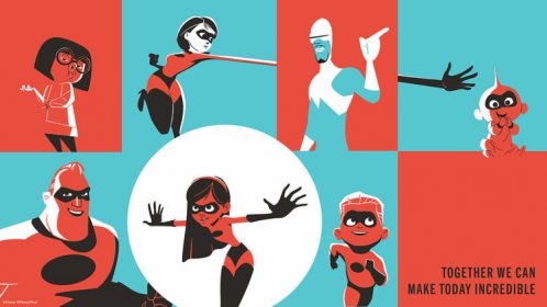 The Incredibles and their friends encourage Disney guests to use their powers to make today incredible through some Super advice to help everyone be well. (Disney, Disney/Pixar)